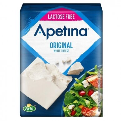APETINA baltasis sūris be laktozės, 200g