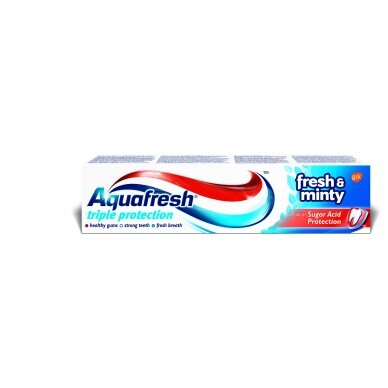 AQUAFRESH dantų pasta "Fresh'N'Minty", 100 ml