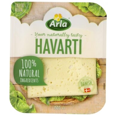 ARLA Havarti pjaustytas sūris, 150g