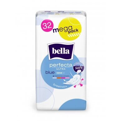 BELLA PERFECTA higieniniai paketai "Ultra Blue", 32vnt.