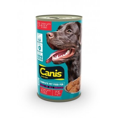CANIS konservai suaugusiems šunims su jautiena 1,25kg