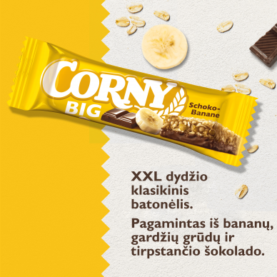 CORNY BIG javainis šokolado-bananų skonio, 50g 3
