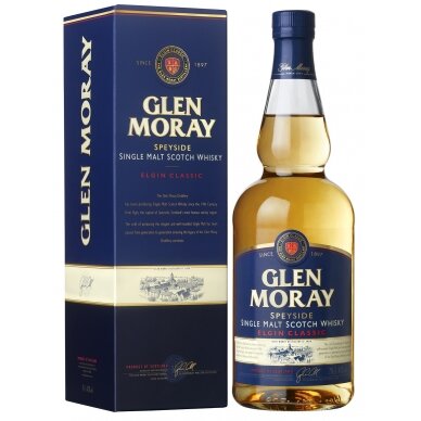 GLEN MORAY single malt viskis su dėžute 40% 0.7L