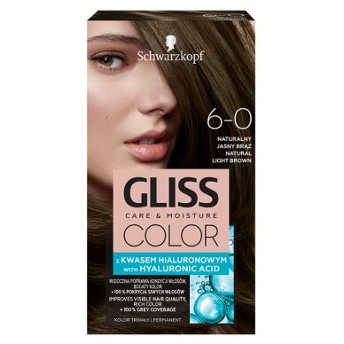 GLISS COLOR 6-0 plaukų dažai Natūralus rusvas