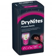 HUGGIES "DryNites" sauskelnės 4-7m., Girls 10vnt.