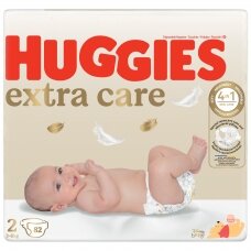 HUGGIES ELITE SOFT sauskelnės 2 (4-6kg) Newborn, Mega 82vnt