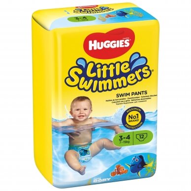 HUGGIES LITTLE SWIMMERS sauskelnės (S), 7-15kg