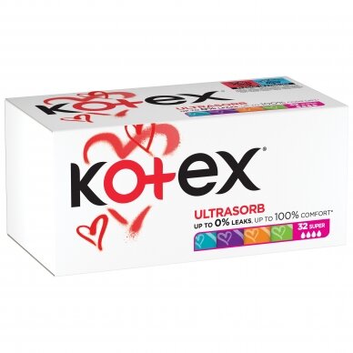 KOTEX tamponai "UltraSorb Super", 32 vnt. 1