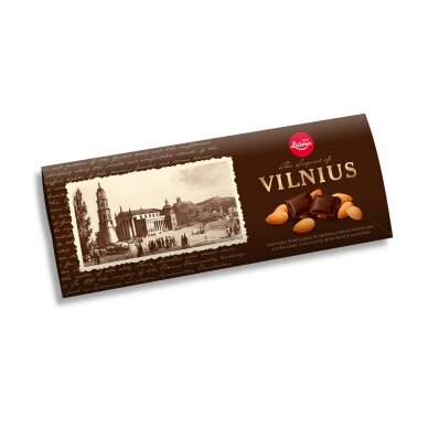 LAIMA kartusis šokoladas su migdolais Vilnius,200g