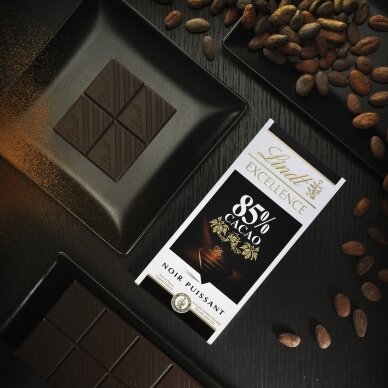 LINDT EXCELLENCE juodasis šokoladas (85%), 100g 3