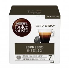 Nescafe kavos kapsulės Dolce Gusto Espresso Intenso, 16kapsulių, 112g