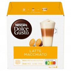 Nescafe kavos kapsulės Dolce Gusto Latte Macchiato, 16 kapsulių, 183.2g