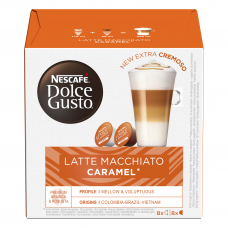 Nescafe kavos kapsulės Dolce Gusto Latte Macchiato Caramel, 16 kapsulių, 145.6g