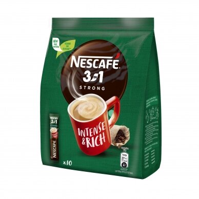 NESCAFE STRONG kavos gėrimas 3 in1, (maišely 10*17g) 1