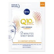 NIVEA 10 minučių "Q10+C" lakštinė kaukė