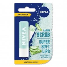NIVEA LIPCARE lūpų šveitiklis-balzamas su alijošiumi