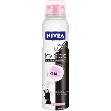 NIVEA purškiamas dezodorantas moterims "B&W Clear", 250ml