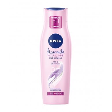 NIVEA HAIRMILK šampūnas plaukams "Natural Shine", 250ml