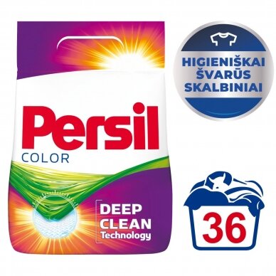 PERSIL skalbimo milteliai "Color", 36 skalbimams