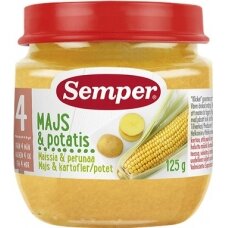 SEMPER kukurūzų ir bulvių tyrė 4mėn., 125g