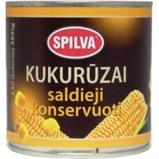 SPILVA saldieji konservuoti kukurūzai, 340(285)g