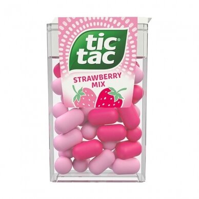 TIC TAC saldainiai braškių mix, 49g